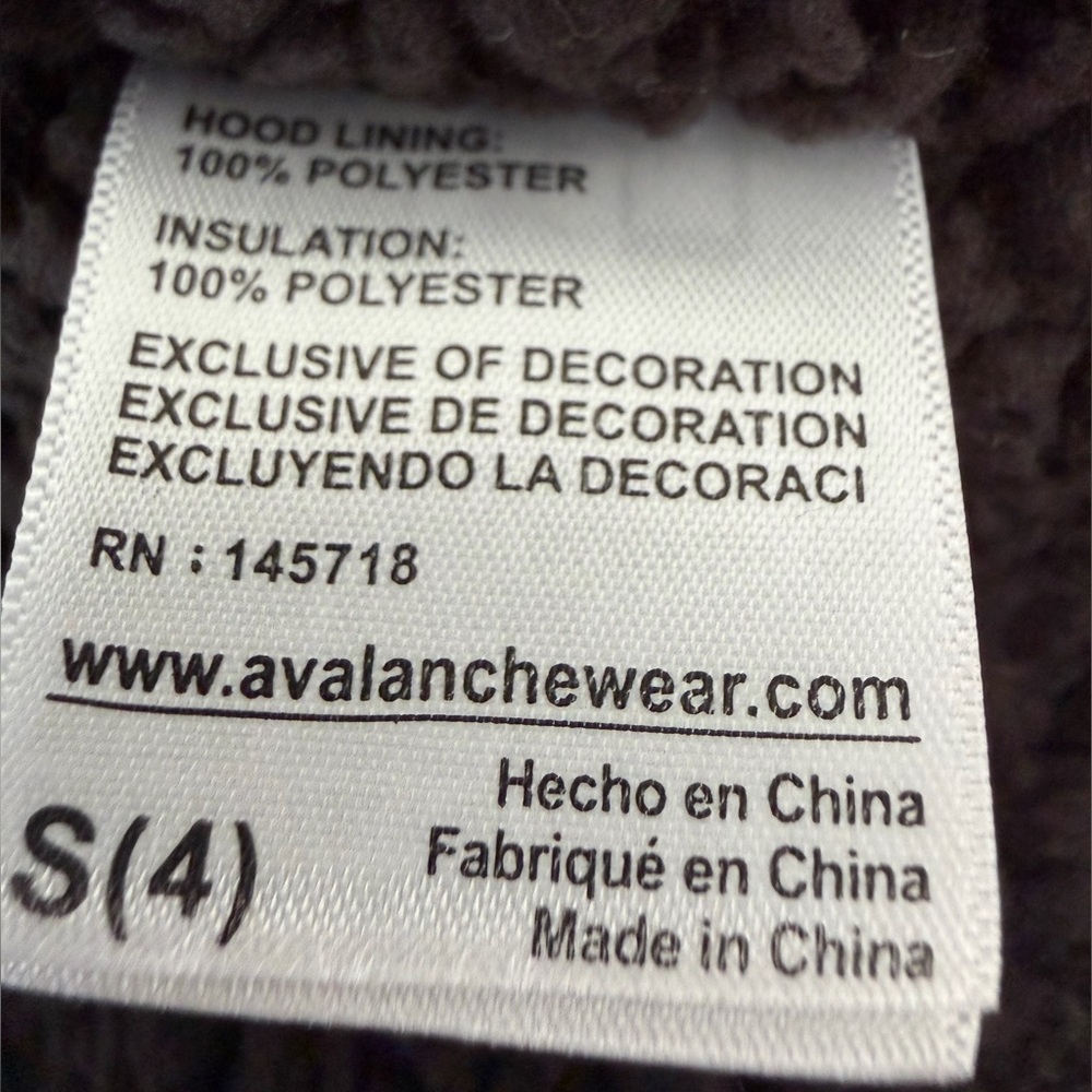 AVALANCHE CORAL JACKET WITH VEGAN FUR HOOD KIDS GIRLS S 4 NWT - Picture 10 of 10